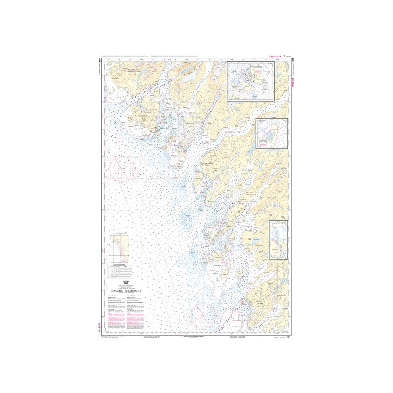 Danish Hydrographic Office - 1314 - Kitaata Sineriaa (Groenland Vestkyst) The West Coast of Greenland. Atammik ? Sermersuut (Ata