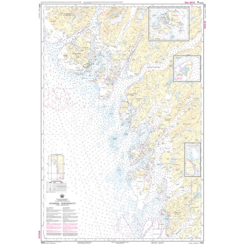 Danish Hydrographic Office - 1314 - Kitaata Sineriaa (Groenland Vestkyst) The West Coast of Greenland. Atammik – Sermersuut (Ata