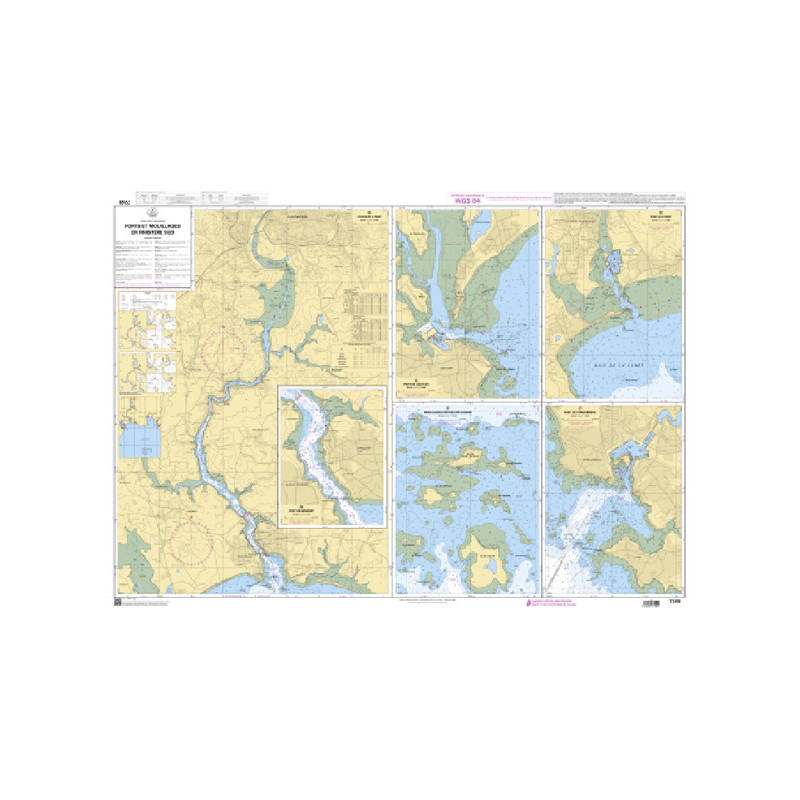 Shom C - 7249 - Ports et Mouillages en Finistère Sud