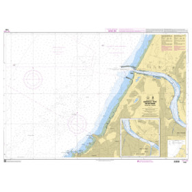 Shom C - 7430 - Abords et Port de Bayonne - Cours de l'Adour