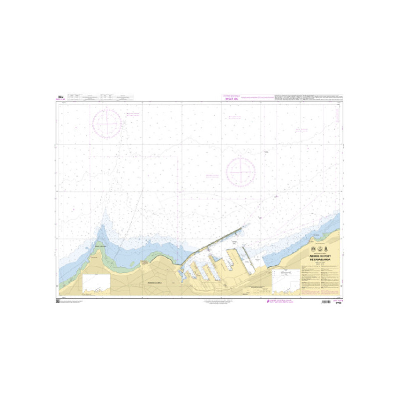 Shom C - 7700 - Abords du Port de Casablanca
