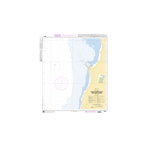 Shom C - 7831 - Accès au port en eau profonde de Kribi