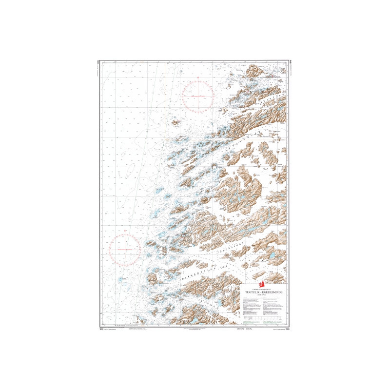 Danish Hydrographic Office - 1510 - Groenland Vestkyst. Tugtulik – Egedesminde