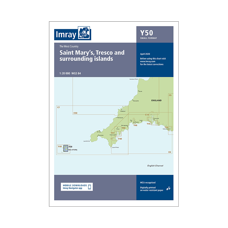 Carte marine Imray - Y50 - Saint Mary's, Tresco and Surrounding Islands