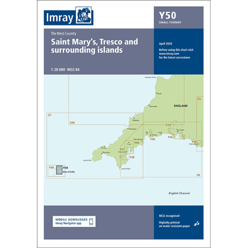 Carte marine Imray - Y50 - Saint Mary's, Tresco and Surrounding Islands