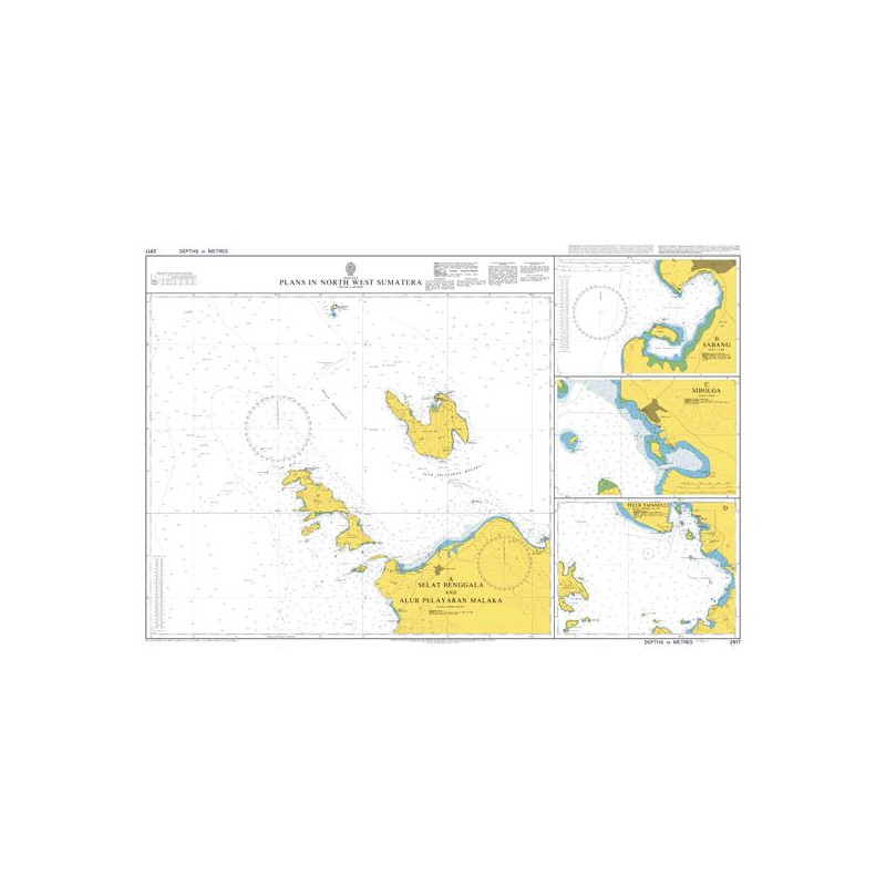 Admiralty Raster ARCS - 2917 - Plans in North West Sumatera