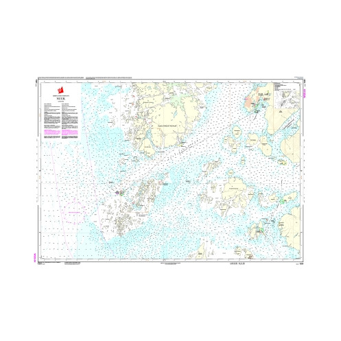 Danish Hydrographic Office - 1331 - Kitaata Sineriaa (Groenland Vestkyst) The West Coast of Greenland Nuuk (Godthåb)