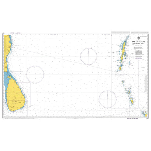 Admiralty Raster ARCS - 827 - Bay of Bengal Southern Part