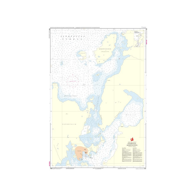 Danish Hydrographic Office - 1133 - Groenland Vestkyst. Nanortalik – Qeqertasussuk (Nanortalik – Thomsen o)