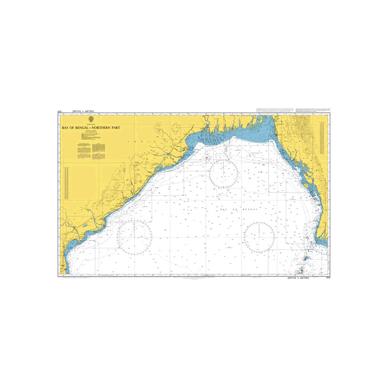 Admiralty Raster Géotiff - 829 - Bay of Bengal - Northern Part