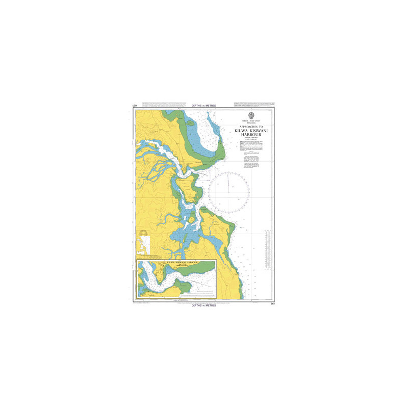 Admiralty - 0661 - nautical chart - Approaches to Kilwa Kisiwani Harbour
