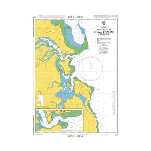 Admiralty - 0661 - nautical chart - Approaches to Kilwa Kisiwani Harbour