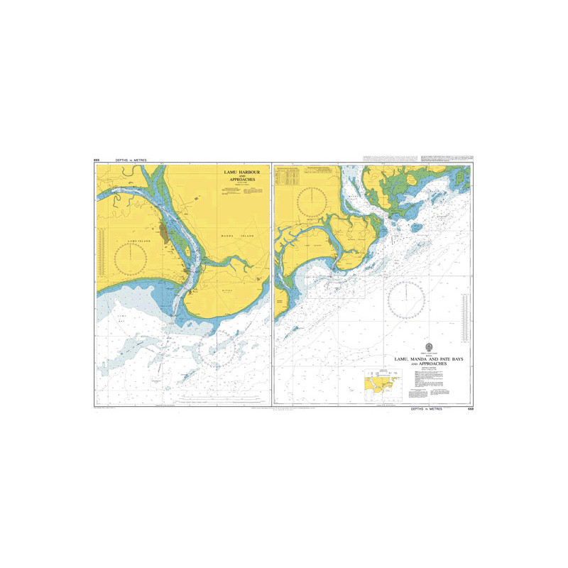 Admiralty - 668 - Lamu- Manda and Pate Bays and Approaches