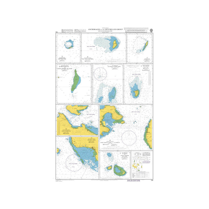 Admiralty - 724 - Anchorages in the Seychelles Group and Outlying Islands