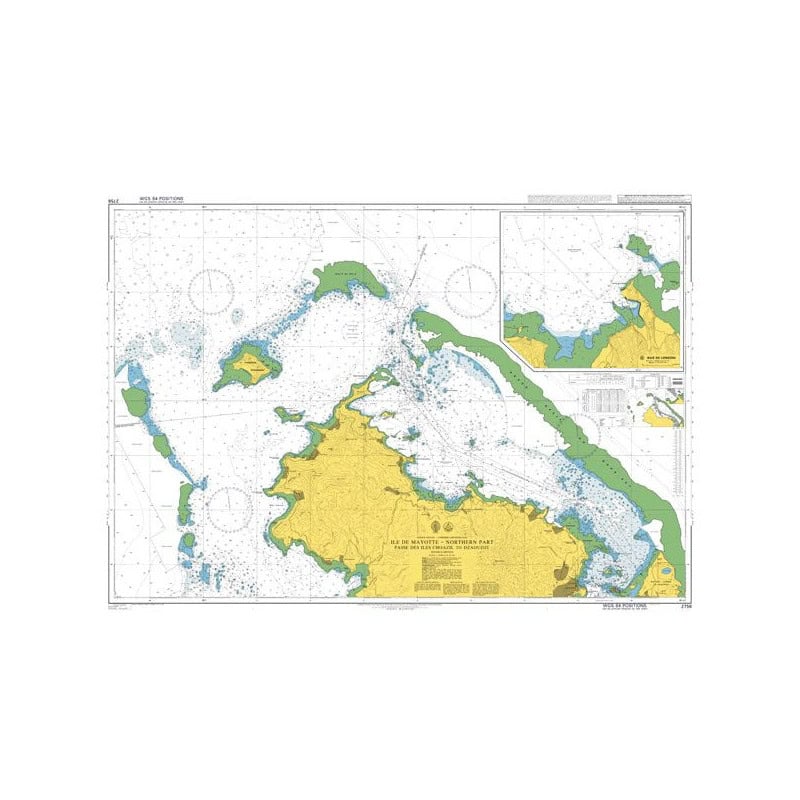 Admiralty - 2756 - Mayotte Northern Part Passe des Iles Choazil to Dzaoudzi