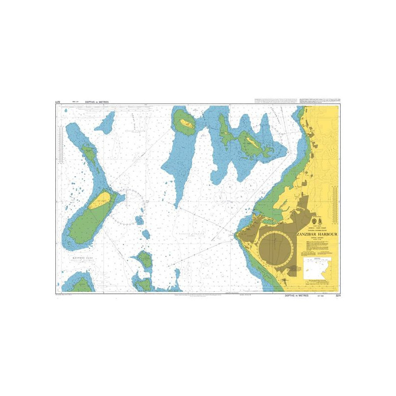 Admiralty - 3211 - carte marine - Port de Zanzibar