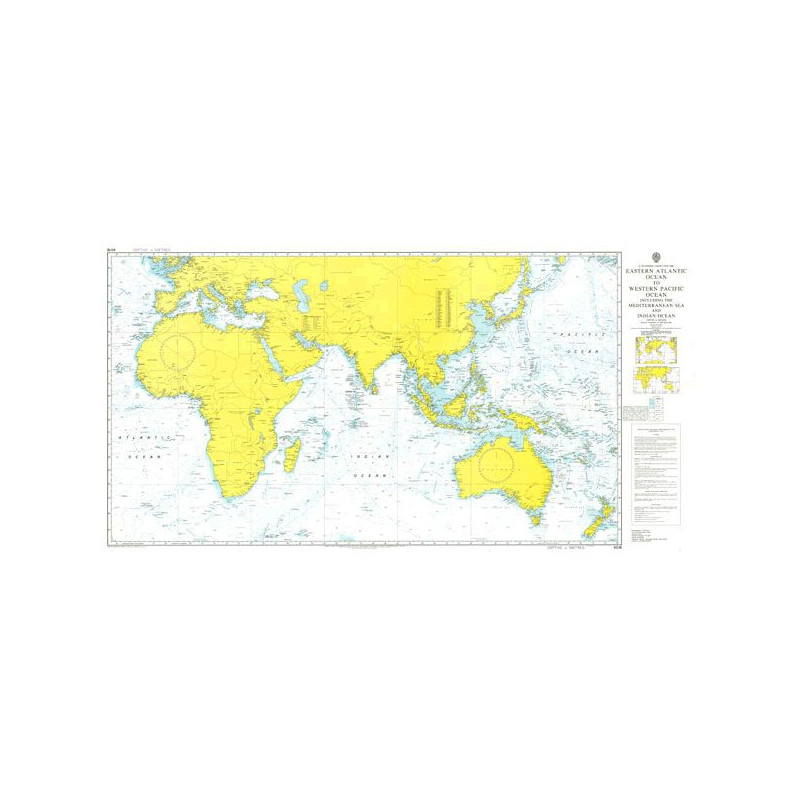 Admiralty - 4016 - A Planning Chart for the Eastern Atlantic Ocean to the Western Pacific Ocean