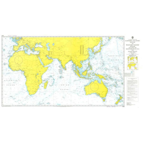Admiralty - 4016 - A Planning Chart for the Eastern Atlantic Ocean to the Western Pacific Ocean