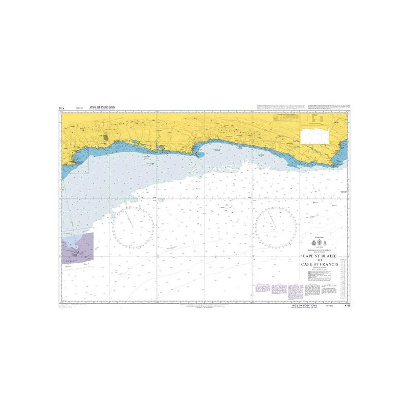 Admiralty - 4155 - carte marine - Du cap Saint-Blaize au cap Saint-François