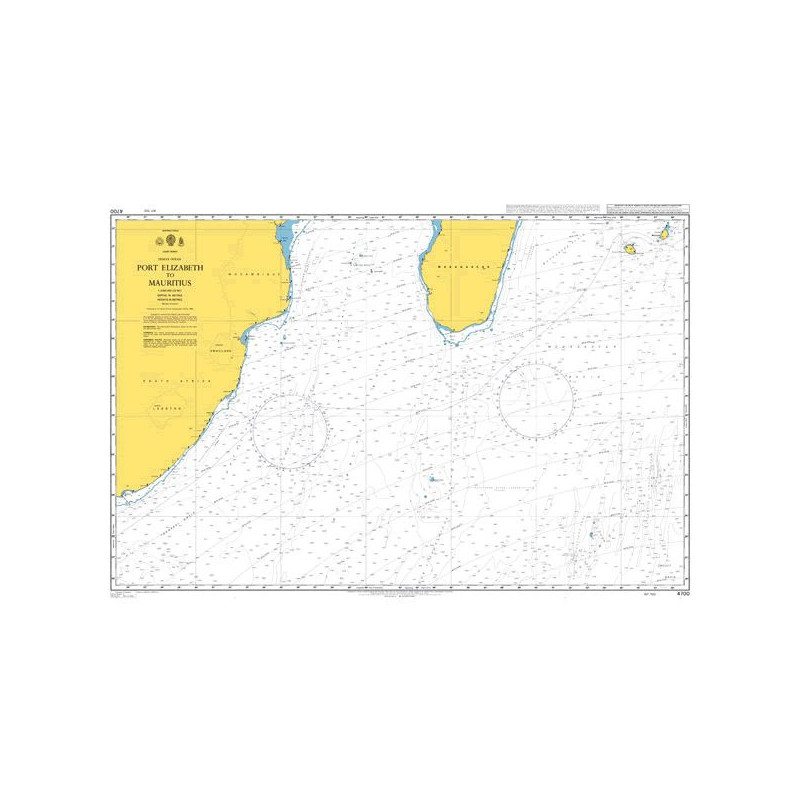 Admiralty - 4700 - nautical chart - Port Elizabeth to Mauritius