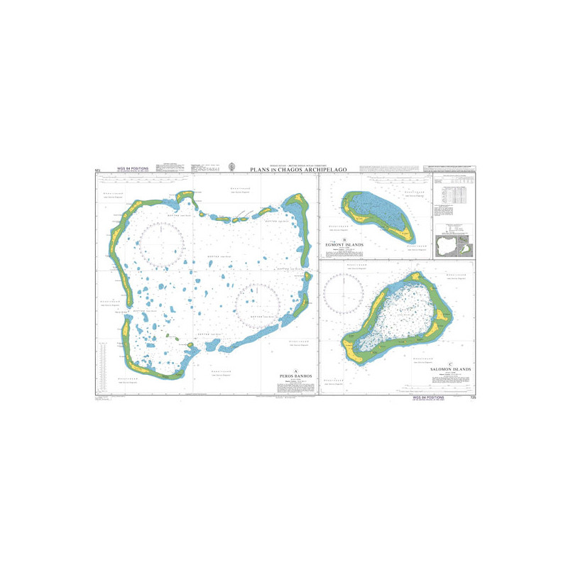 Admiralty - 725 - Plans in Chagos Archipelago