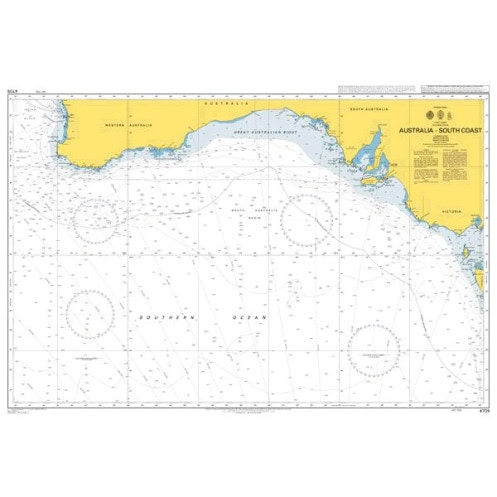 Admiralty - 4709 - carte marine - Côte sud de l'Australie
