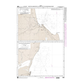 Shom C - 6595 - Mouillages de la côte Est de Madagascar