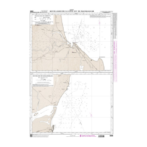 Shom C - 6595 - Mouillages de la côte Est de Madagascar