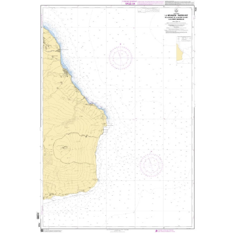 Shom C - 7222 - La Réunion - Partie Est - De la Pointe de la Rivière du Mât à la Pointe Marcellin