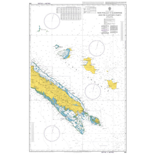 Admiralty Raster Géotiff - 936 - Nouvelle-Caledonie (South-eastern part)