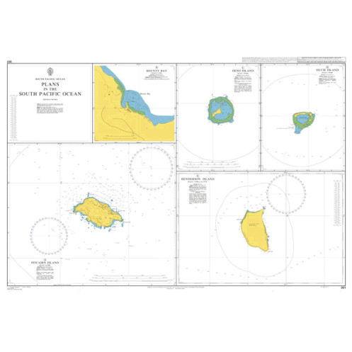 Admiralty Raster Géotiff - 991 - Plans in the South Pacific Ocean