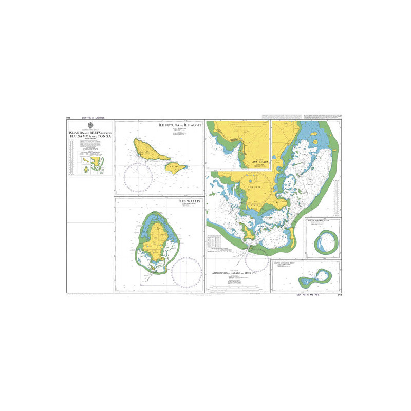 Admiralty - 968 - Islands and Reefs between Fiji, Samoa and Tonga