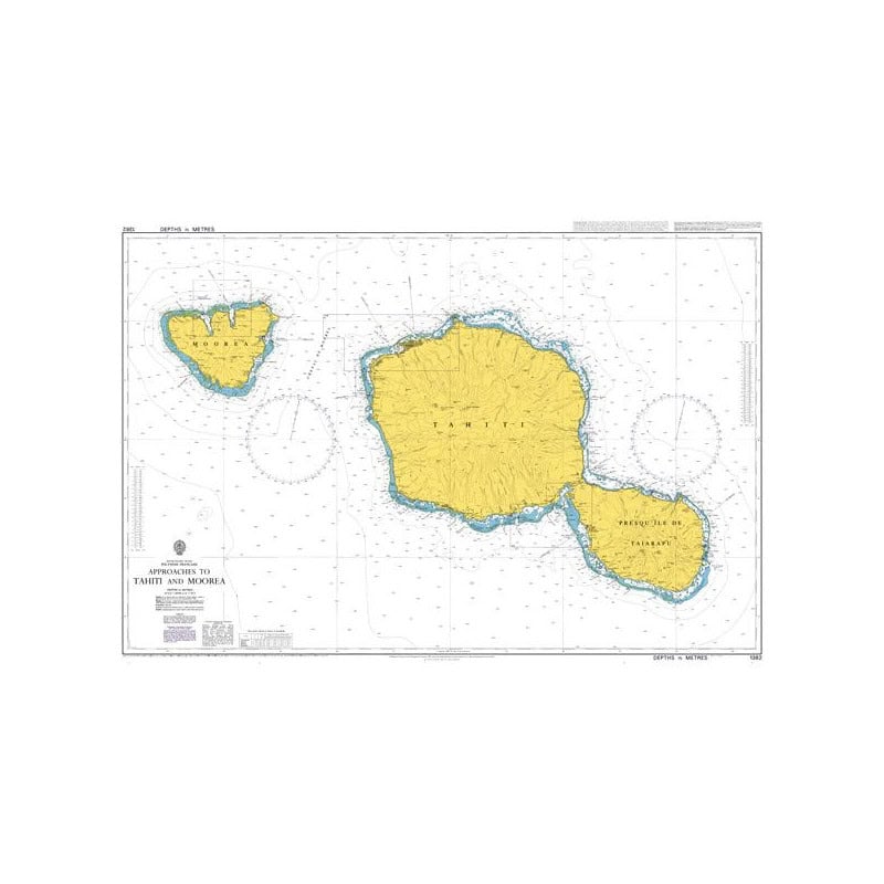 Admiralty - 1382 - Approaches to Tahiti and Moorea