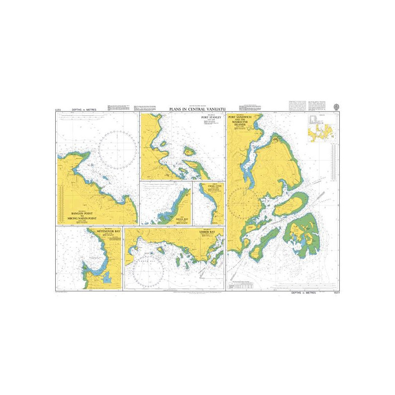 Admiralty - 1577 - Plans in Central Vanuatu