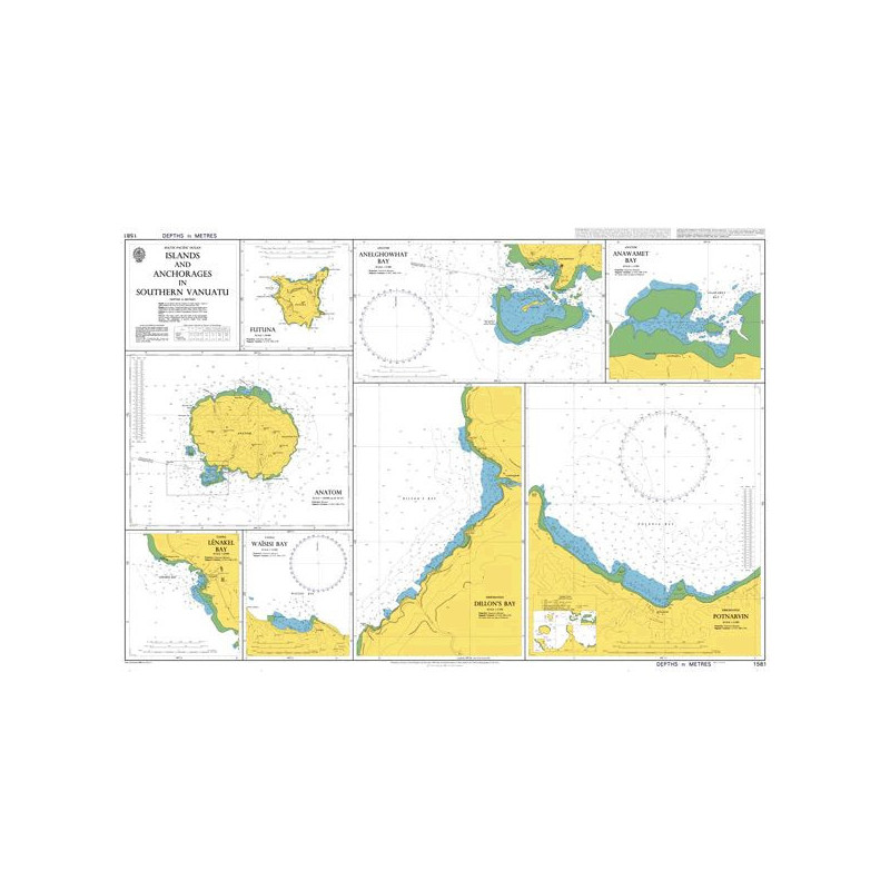 Admiralty - 1581 - Islands and Anchorages in Southern Vanuatu