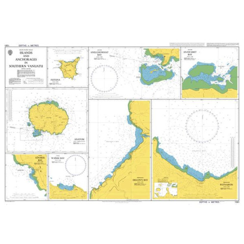 Admiralty - 1581 - Islands and Anchorages in Southern Vanuatu