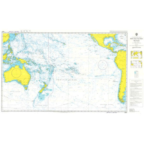 Admiralty - 4007 - A Planning Chart for the South Pacific Ocean Admiralty - 4007 - A Planning Chart for the South Pacific Ocean