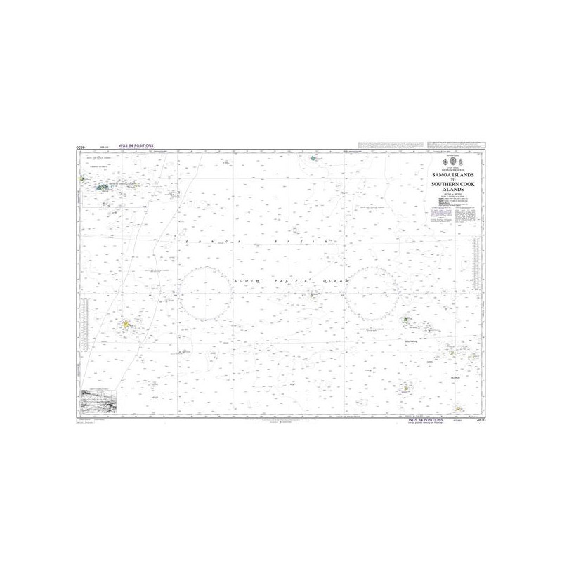 Admiralty - 4630 - nautical chart - Samoa Islands to Southern Cook Islands