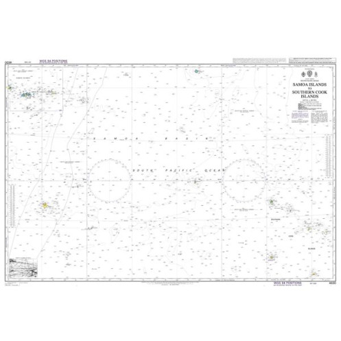 Admiralty - 4630 - nautical chart - Samoa Islands to Southern Cook Islands