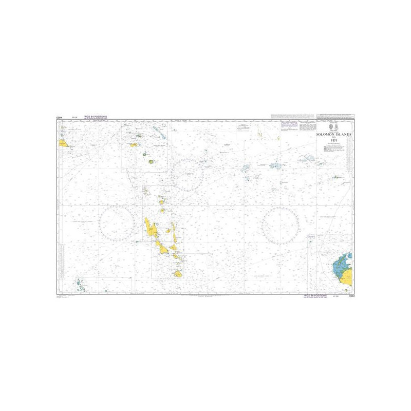 Admiralty - 4633 - carte marine - Îles Salomon vers Fidji