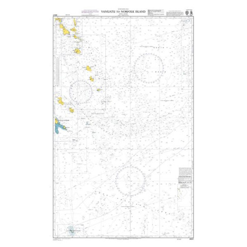 Admiralty - 4637 - carte marine - Vanuatu vers Île Norfolk