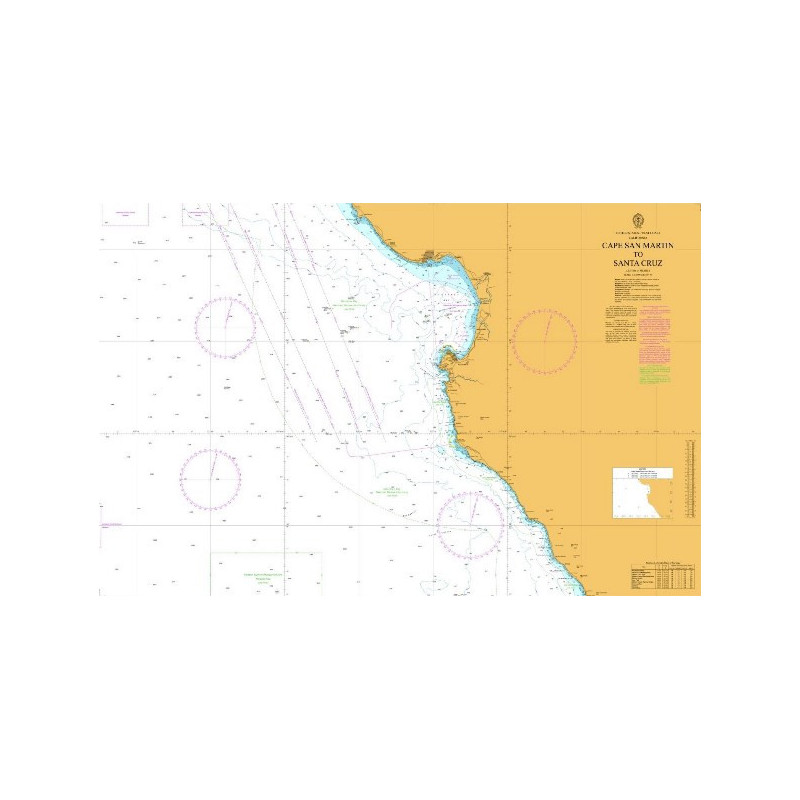 Admiralty - 4913 - nautical chart - Cape San Martin to Santa Cruz