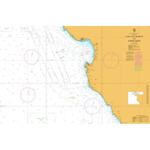 Admiralty - 4913 - nautical chart - Cape San Martin to Santa Cruz