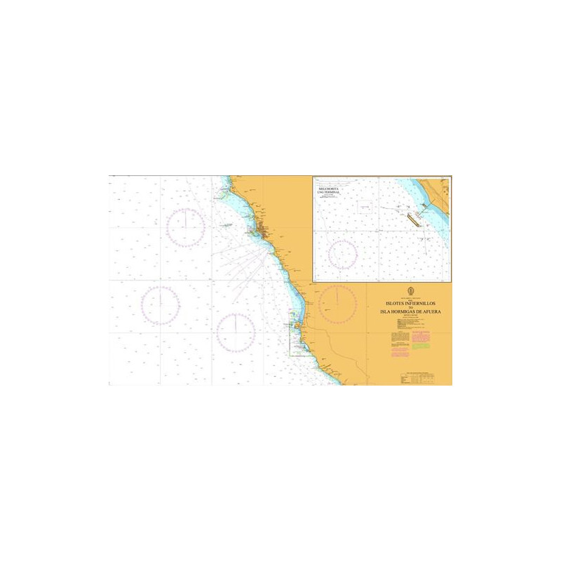Admiralty - 3086 - carte marine - Islotes Infiernillos à Isla Hormigas de Afuera