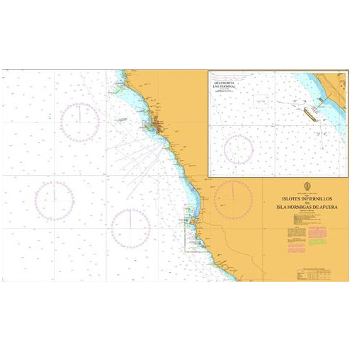 Admiralty - 3086 - carte marine - Islotes Infiernillos à Isla Hormigas de Afuera