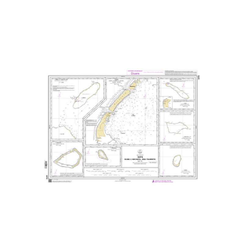 Shom C - 5878 - Ilots dans l'archipel des Tuamotu