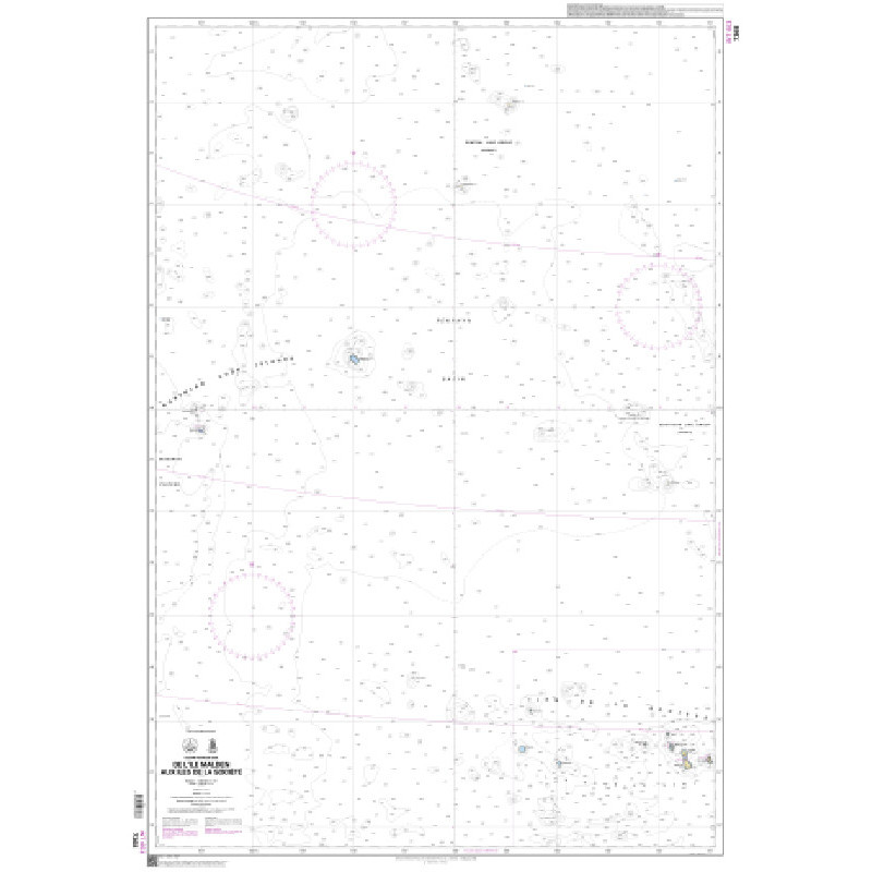 Shom C - 7368 - De l'Ile Malden aux Iles de la Société