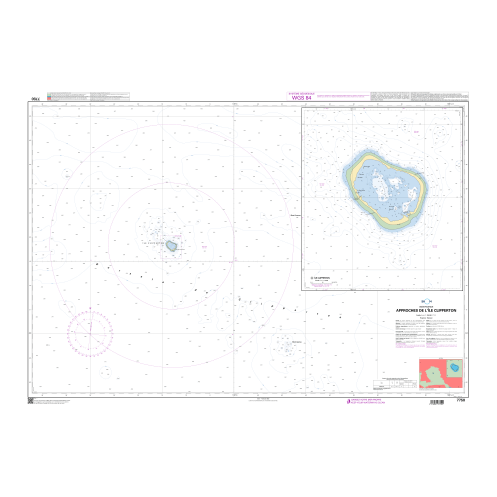 Shom C - 7750 - Approches de l'île Clipperton