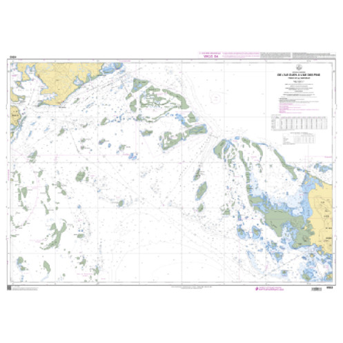 Shom C - 6933 - De l'île Ouen à l'île des Pins - Passe de la Sarcelle