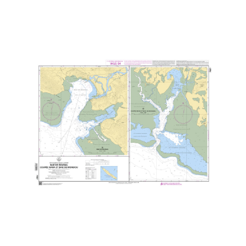 Shom C - 7097 - Baie de Bourail - Coupée Mara et Baie de Moindou